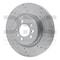 Dynamic Friction Co Brake Rotor Drilled And Slotted Silver, 631-11011R 631-11011R - alternate 4